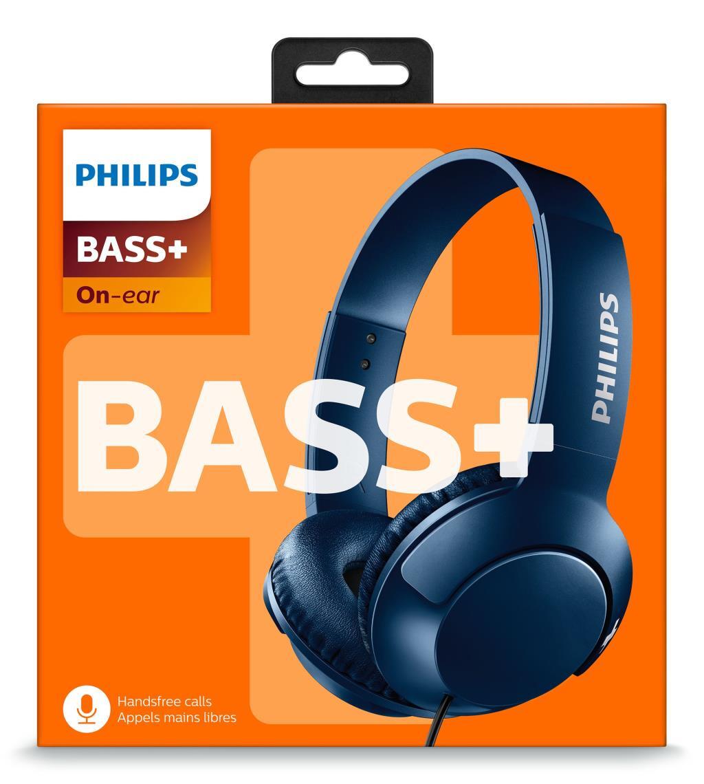 Auriculares Philips Bass Shl Bl Azul Cable Micro Oh