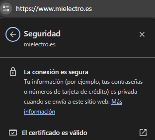 Conexión segura con Mi Electro