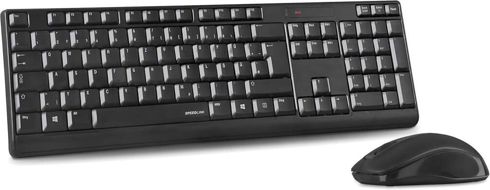 Teclado y Ratón SpeedLink Niala - Inalámbricos, ratón 1600 DPI, receptor común, negro