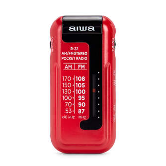 RADIO PORTATIL AIWA R22RD AM/FM COMPACTO RED