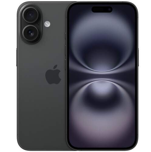 Apple iPhone 16 512 GB Negro - Pantalla 6,1" OLED, Apple Neural Engine A18, Doble Cámara 48+12 MP