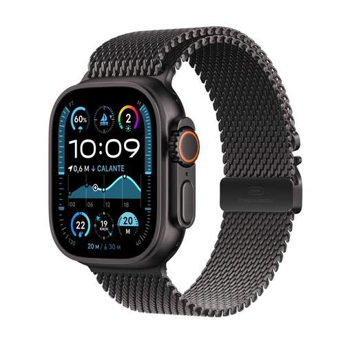 Smartwatch Apple Ultra 2 - GPS+Cellular, 49 mm, Talla S, Bluetooth, Titanio, Negro