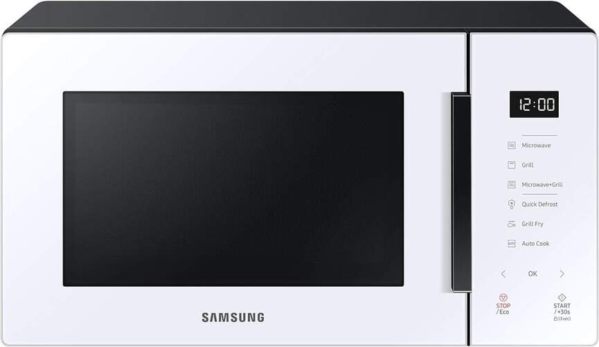 Microondas Samsung MG23T5018CW/EC - 800W+Grill, 23 Litros, Función Vapor Healthy Steam