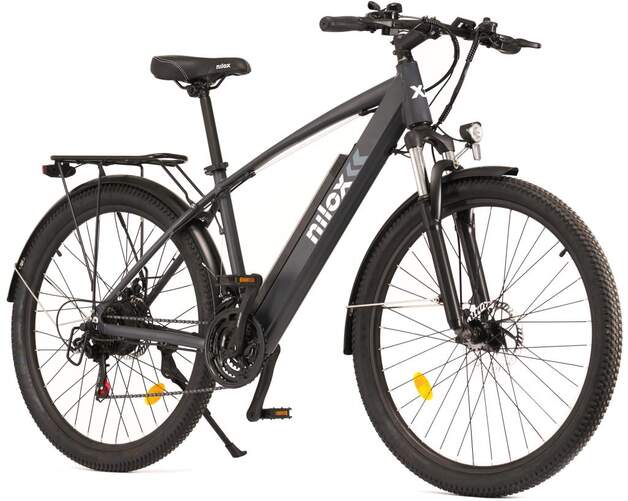 Bicicleta Eléctrica Nilox X7 Plus - Display LCD, Aut.80km, 6 h tiempo carga, freno de disco