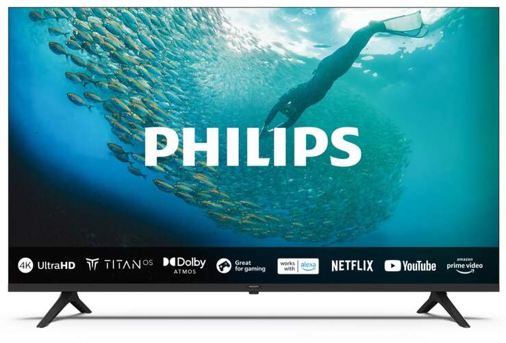 TV 43" LED Philips 43PUS7009 - 4K Ultra HD, Smart TV, Dolby Atmos, HDR10, 20W