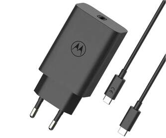 CARGADOR MOTOROLA 1XUSB C DE 68W CABLE USB C 1M