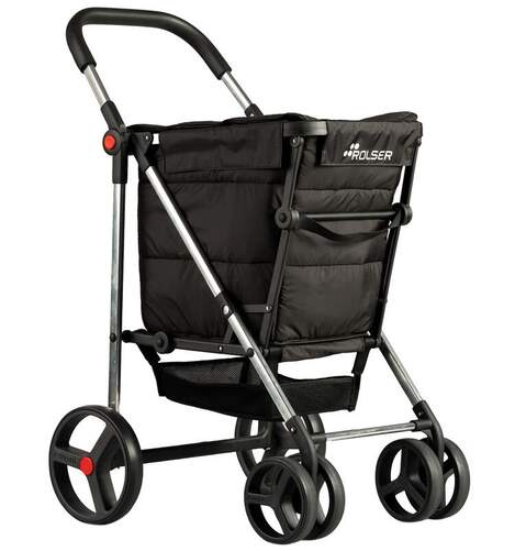 Carro de la compra Rolser BAS001 Basket Polar 48 - Hasta 50 kg, Negro