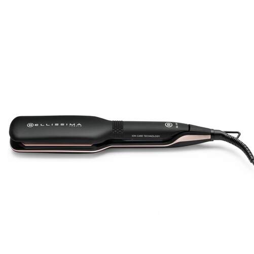 Plancha de pelo Bellissima Creativity XL - Hasta 230º C, 67 W, Negro, Rosa