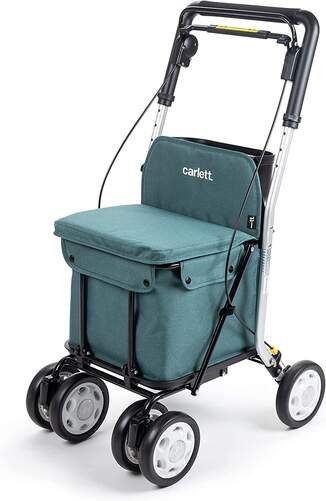 Carrito de la compra Carlett Comfort - 29 L/ 15 kg, Verde Pino