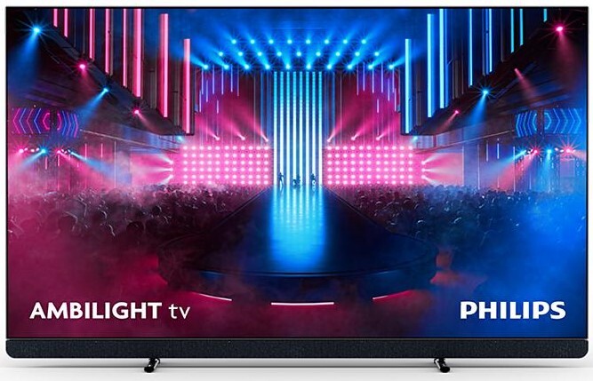 TV Philips 55" 55OLED909 - 4K Ultra HD, OLED+, Google TV, P5 Engine, 120 Hz, Dolby Atmos, 81 W