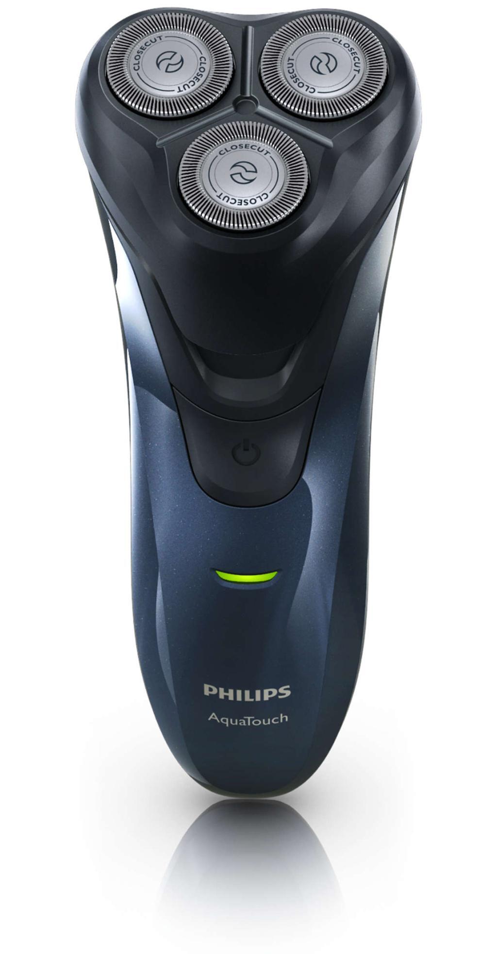 Afeitadora Philips AT620 - Recargable, Uso Seco/mojado, Aut. 30 min, Acc. Patillas y bigote