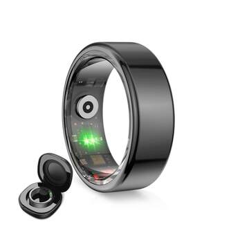 SMARTRING KSIX SATURN NEGRO M TALLA 10 19,8 mm