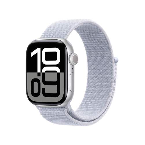 Smartwatch Apple S10 - GPS, 42 mm, Aluminio, Azul y Plata