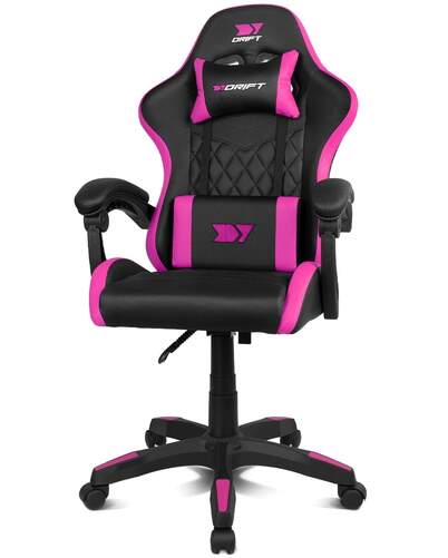 Silla Gaming Drift DR35 Rosa - Pistón clase 3, reclinable, altura regulable, FOAM acolchado