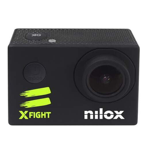 Cámara deportiva Nilox Action Cam X-Fight - 1280 x 960, Full HD, JPEG, LCD, 16:9, Negro