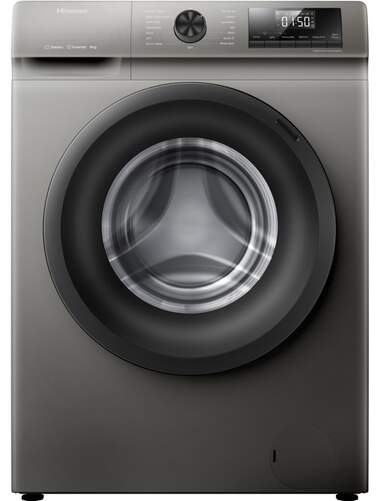 Lavadora Hisense WFQP8014EVMT - 8kg, Clase A, 1400rpm, 15 Programas, Vapor, Inverter, Gris