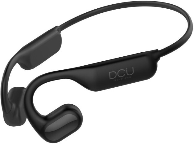 Auriculares DCU Open Ear Conducción Aérea Negros - 15 hr autonomía, Bluetooth 5.0, graves mejorados