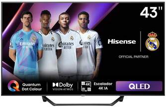 TV HISENSE 43%%%quot; 43A7NQ QLED UHD SMART TV HDR10 