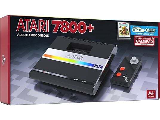 Consola Atari 7800+ - Compatible con juegos originales de Atari 7800 y 2600, 1 Mando, 1 Juego