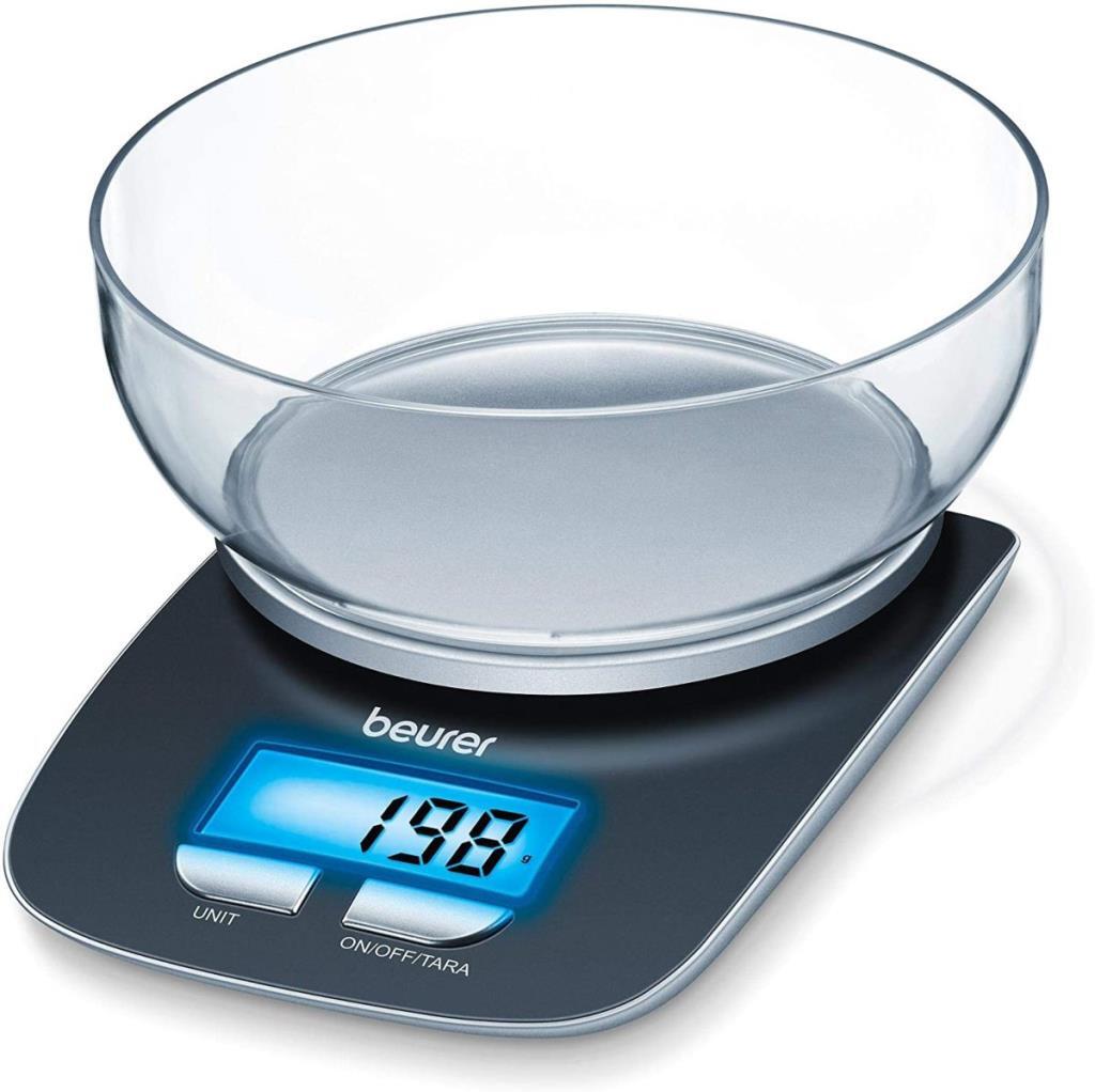 Balanza Beurer KS25 - Balanza Cocina, Bol Transparente