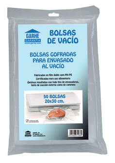 BOLSA ENVASADORA GARHE 31289 50U MALLA 30X40CM