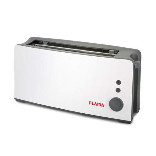 Tostador Flama 958FL - 900W, 1 Ranura Larga, Ajuste Tostado, Blanco