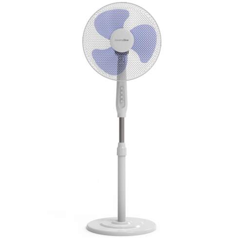 Ventilador de pie Universal Blue Zermatt 7045W - 45 W, 3 Aspas, Blanco