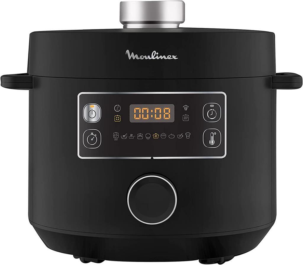 Moulinex Epic Turbo cuisine ce7548 olla 1090 w 10 programas modo chef cestillo de al vapor temporizador hasta 12 horas y mantiene 24 1090w ce75481