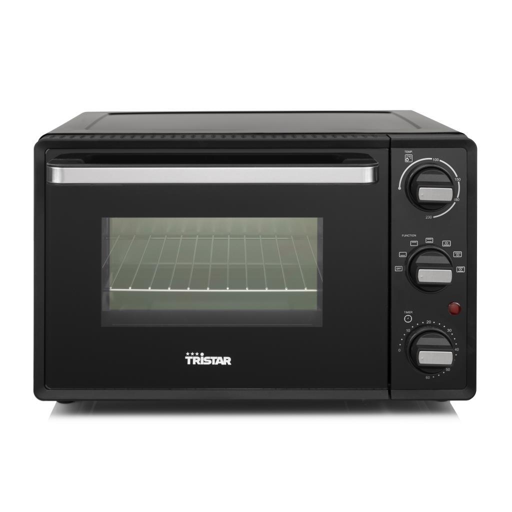 Horno Sobremesa Tristar ov3622 800w 19 litros de negro 19l capacidad 800 bandeja rejilla y mango 60