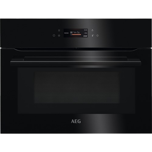 Microondas AEG KMK721880B - 45 cm, compacto, negro