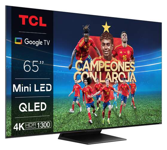 TV TCL 65" 65C805 - Ultra HD, MiniLED, QLED, Google TV, 144 Hz