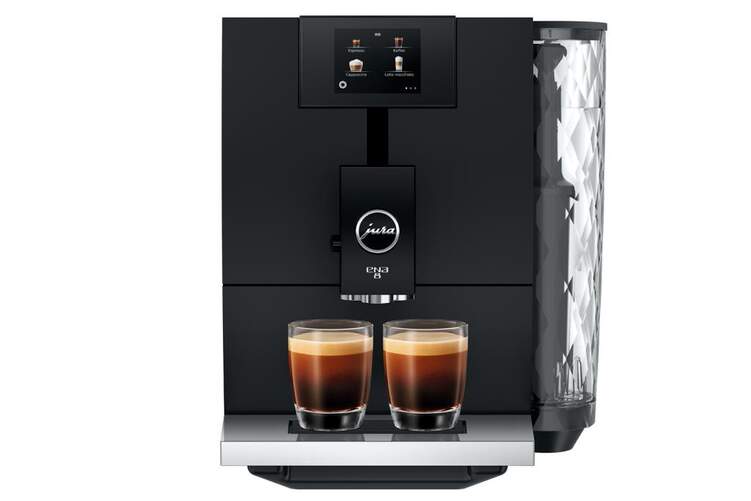 Cafetera Superautomática Jura Ena 8 Full Nordic 15493 - 1450 W, 15 bar, Wifi, con molinillo, negra