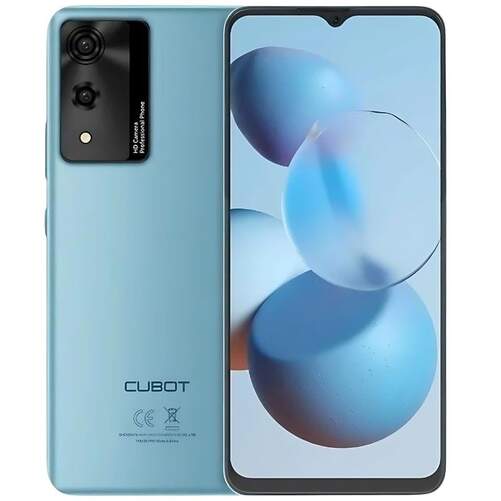 Smartphone Cubot A10 4/128 GB Azul - 6,5", Unisoc T606, Android 14, 48+16 MP, 5100 mAh