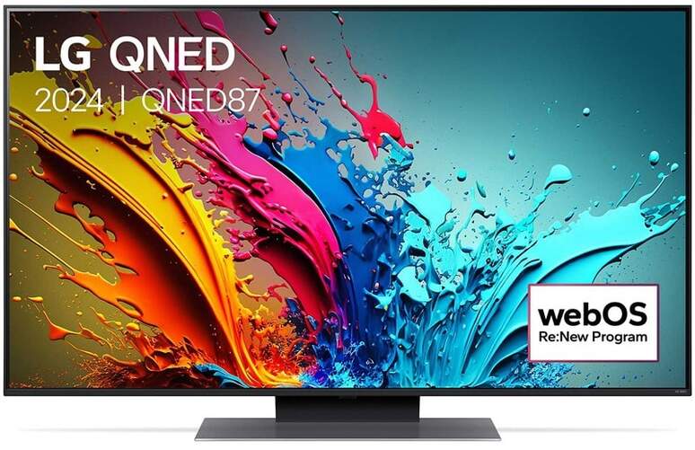 TV LG 65" QNED 65QNED87T6B - 4K Ultra HD, Smart TV, QDOT+ Nanocell, Alfa 8, 120 Hz