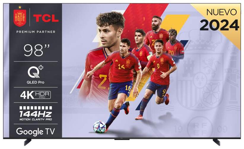 TV TCL 98" QLED Pro 98C655 - 4K Ultra HD, Google TV, ONKYO Sound