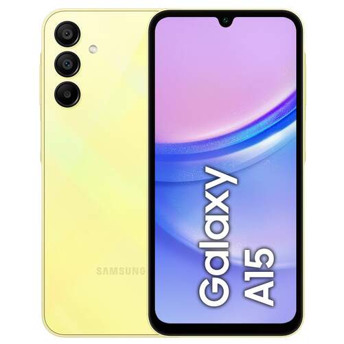 Samsung Galaxy A15 - 4/128 GB, Pantalla 6,5", Amarillo