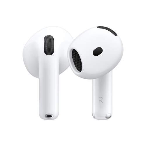 Auriculares Apple AirPods 4 - Bluetooth, Estuche de carga, Chip H2, Siri, USB-C, Blanco