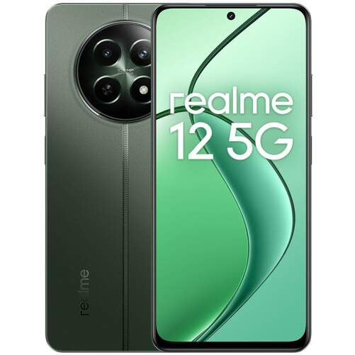 Realme 12 - Pantalla 6,7" FHD+ de 120 Hz, Mediatek Dimensity 6100+, Cámara 108Mpx, 5G 8/256 GB Verde