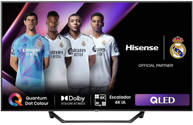 TV 65" QLED Hisense 65A7NQ - 4K Ultra HD, Smart TV VIDAA, HDR10+, RMS 20 W