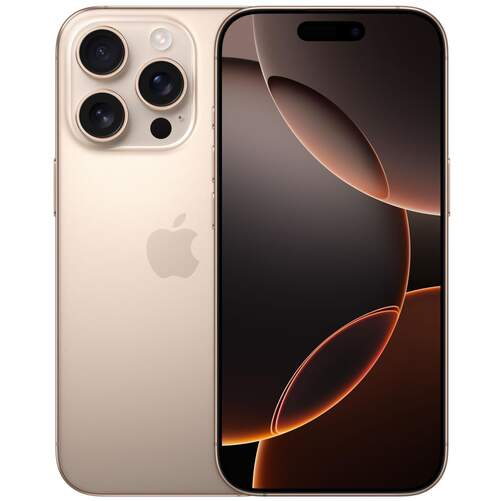 Apple iPhone 16 Pro 256 GB Desert Titanium - 6,3", Neural Engine A18 Pro, Cámara 48+48+12 MP