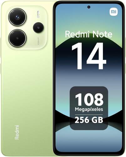 Xiaomi Redmi Note 14 8/256 GB Verde -  6,67", 108 MP, MediaTek Helio G99-Ultra, 5500 mAh