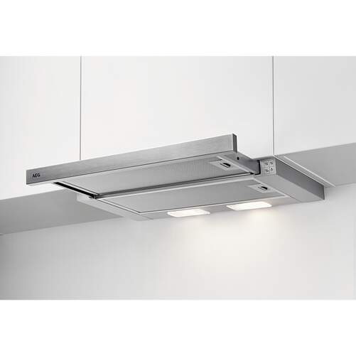 Campana extensible AEG DPB3631S - 60cm, 3 Potencias