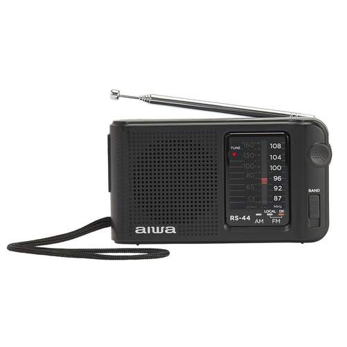 Radio portátil AIWA RS44 Negro - Radio AM y FM, antena telescópica