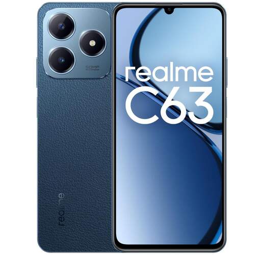 Realme C63 8/256 GB Azul - 6&#39;74", 50 Mpx, Unisoc T612, 5000 mAh, Mini Capsule, 90 Hz