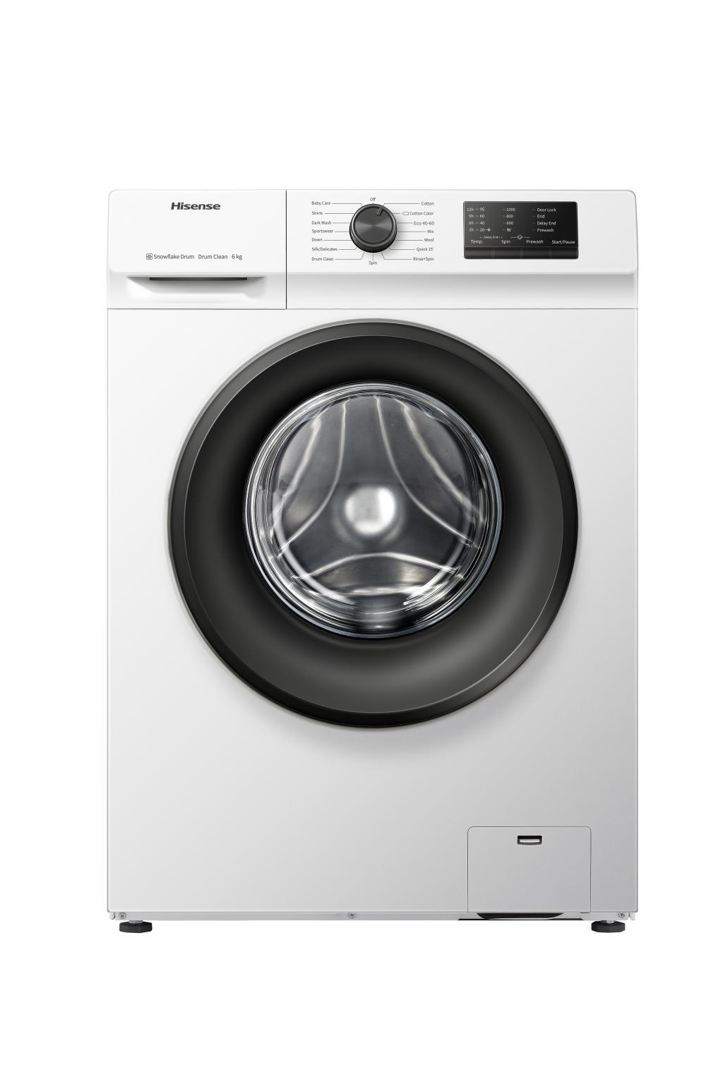 Lavadora Hisense WFVC6010E - Clase E, 6 kg