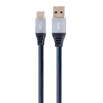 CABLE DCU USB C a USB A 1.5M NEGRO ALUM