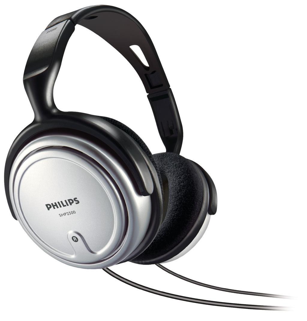 Auriculares Philips SHP2500/10 - Controladores 40mm, 9-23KHz