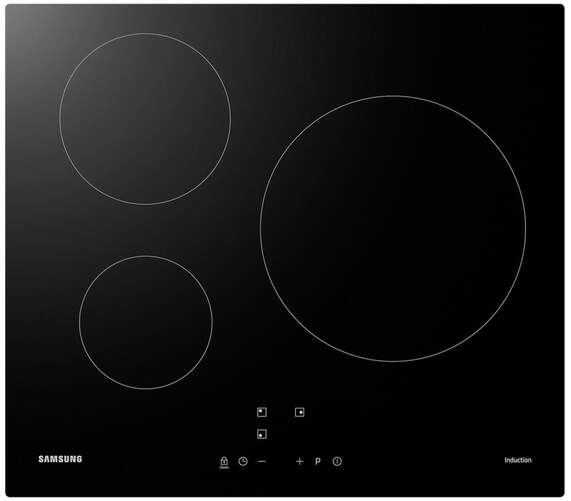 Placa Inducción Samsung NZ63M3NM1BB/UR - 3 Zonas, Detección, Boost, 7200W