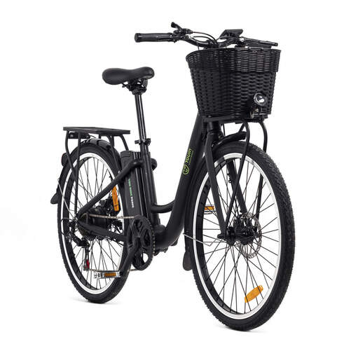 Bicicleta Eléctrica Youin BK2226B Paris - 40 km aut., Freno de disco mecánico, 7 cambios Shimano