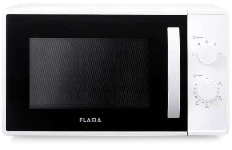 Microondas Flama 1805FL - 23 L, 800 W, 5 niveles potencia, Blanco